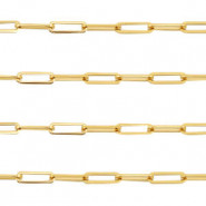 Stainless steel 13mm belcher chain Gold